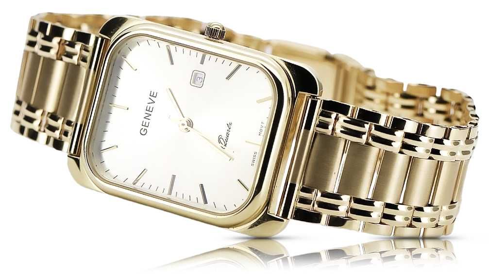 Złoty zegarek męski 14k 585 Geneve mw001y&mbw009y Poznań biżuteria