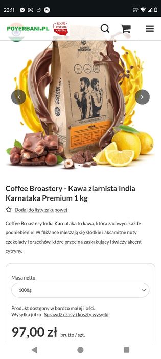 Coffee Broastery - Kawa ziarnista 2 rodzaje