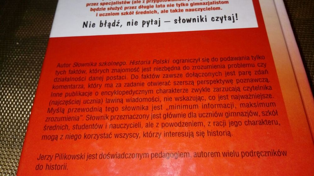 Słownik szkolny. Historia Polski. Jerzy Pilikowski