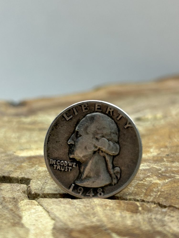 Stara amerykańska moneta 1948 srebro 6.2g