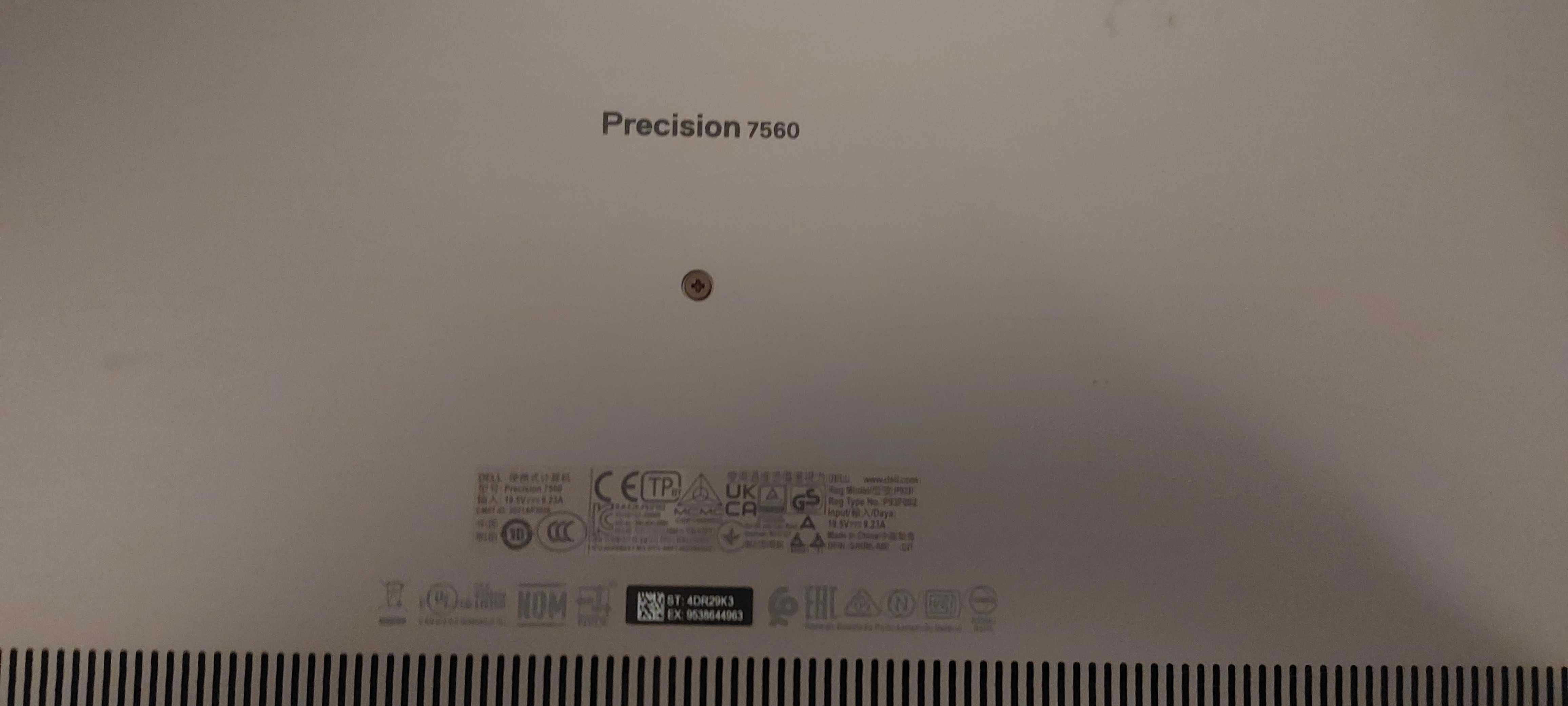 Laptop Dell Precision 7560 i7 | RAM: 32 GB SSD | Dysk: 1TB | 2021 rok