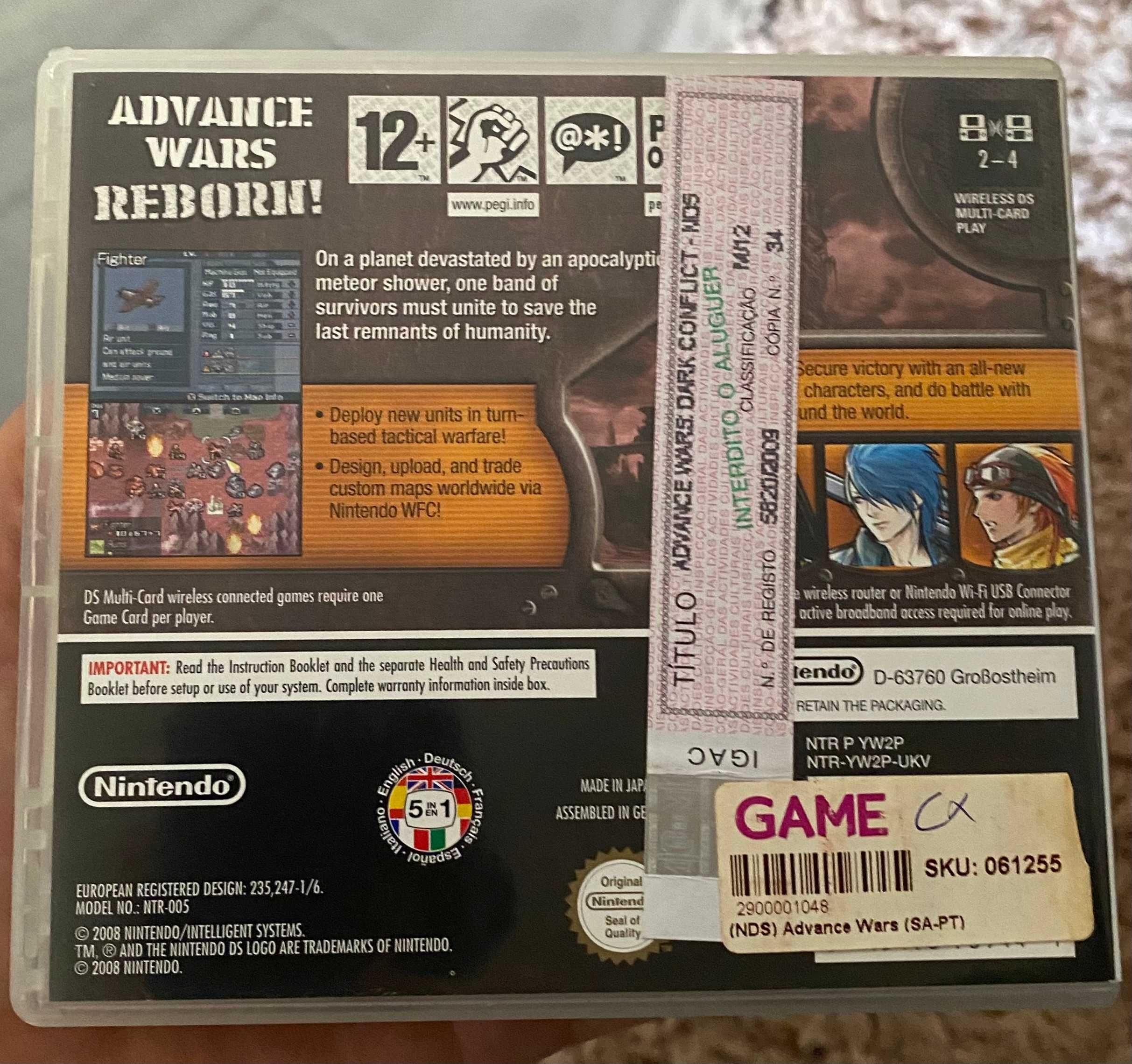 Advance Wars Dark Conflict Nintendo DS