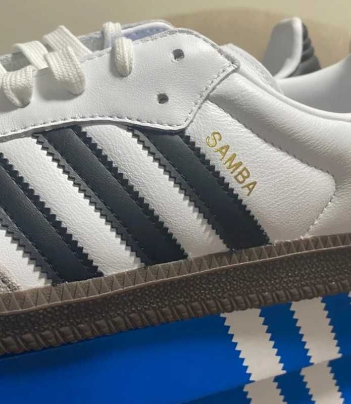 New Buty /Samba og*/ adidas_White-Czarne paski / uniseks/ r.42