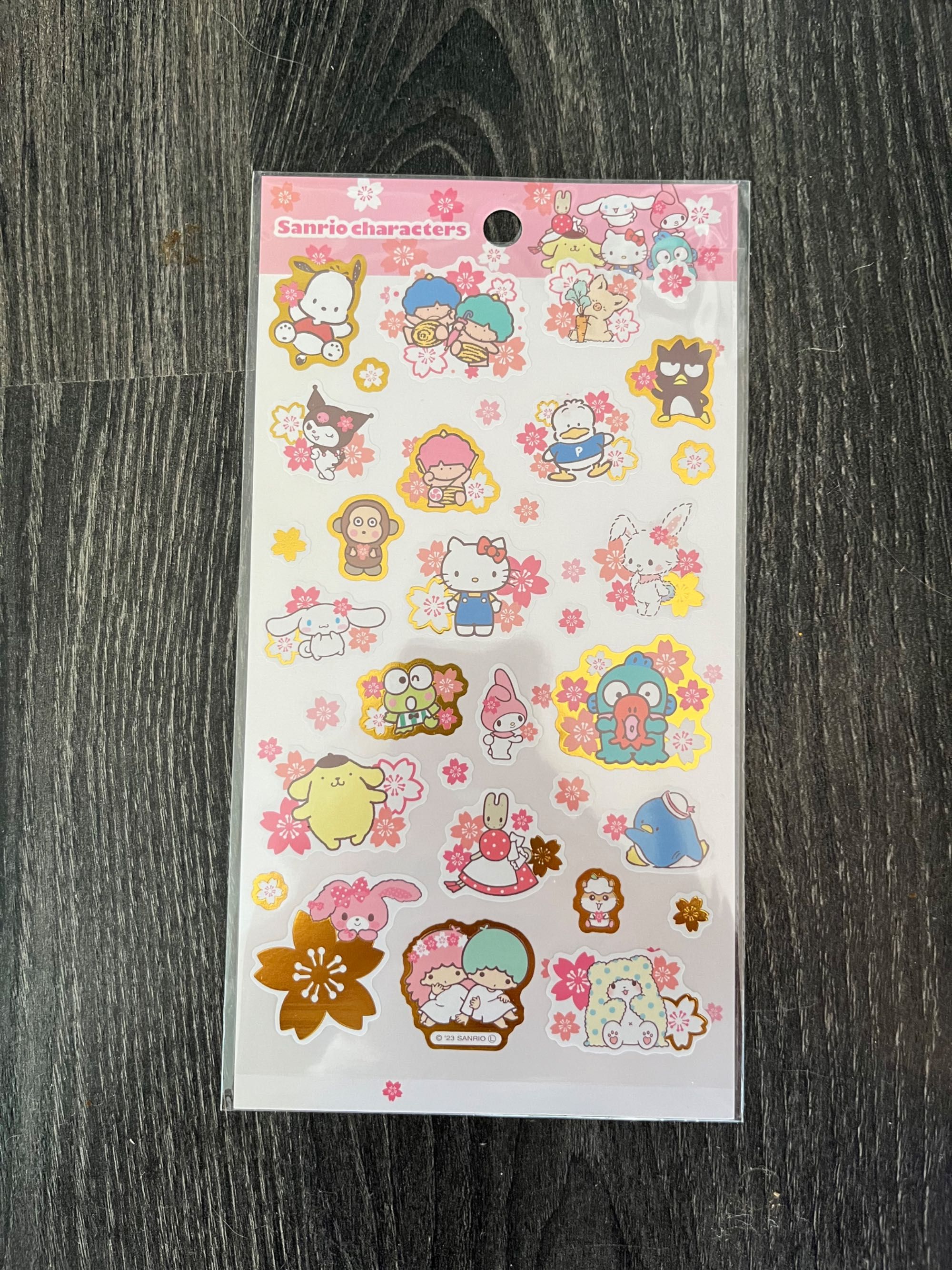 Sanrio Hello Kitty Cinnamoroll sakura naklejki