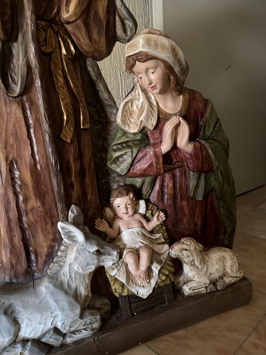 Figura sagrada em madeira