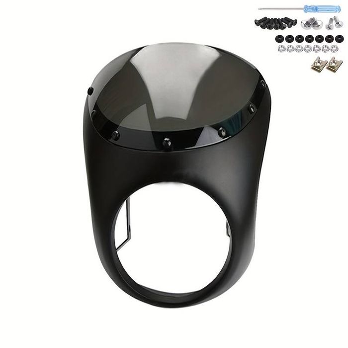 Вітрове скло на мотоцикл (чорний мат)