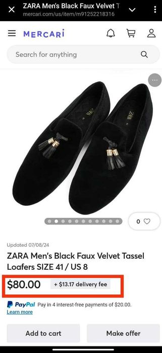 Свадебные черные бархатные лоферы с кисточками ZARA 40 размер 26 см