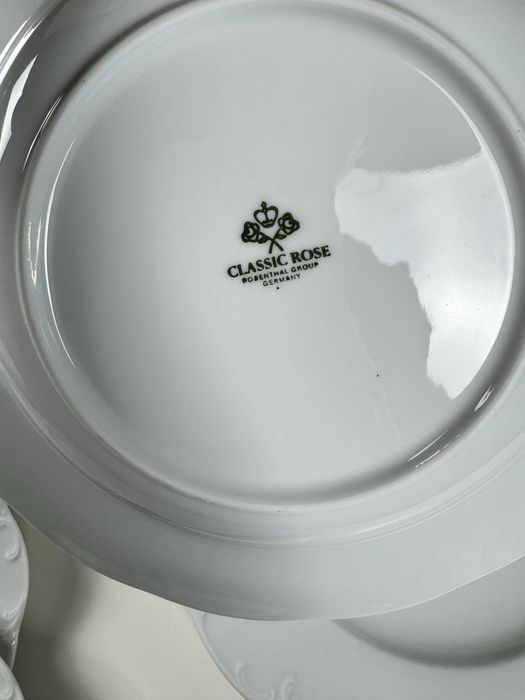 Serwis obiadowy Rosenthal Monbijou na 12 osób Biały