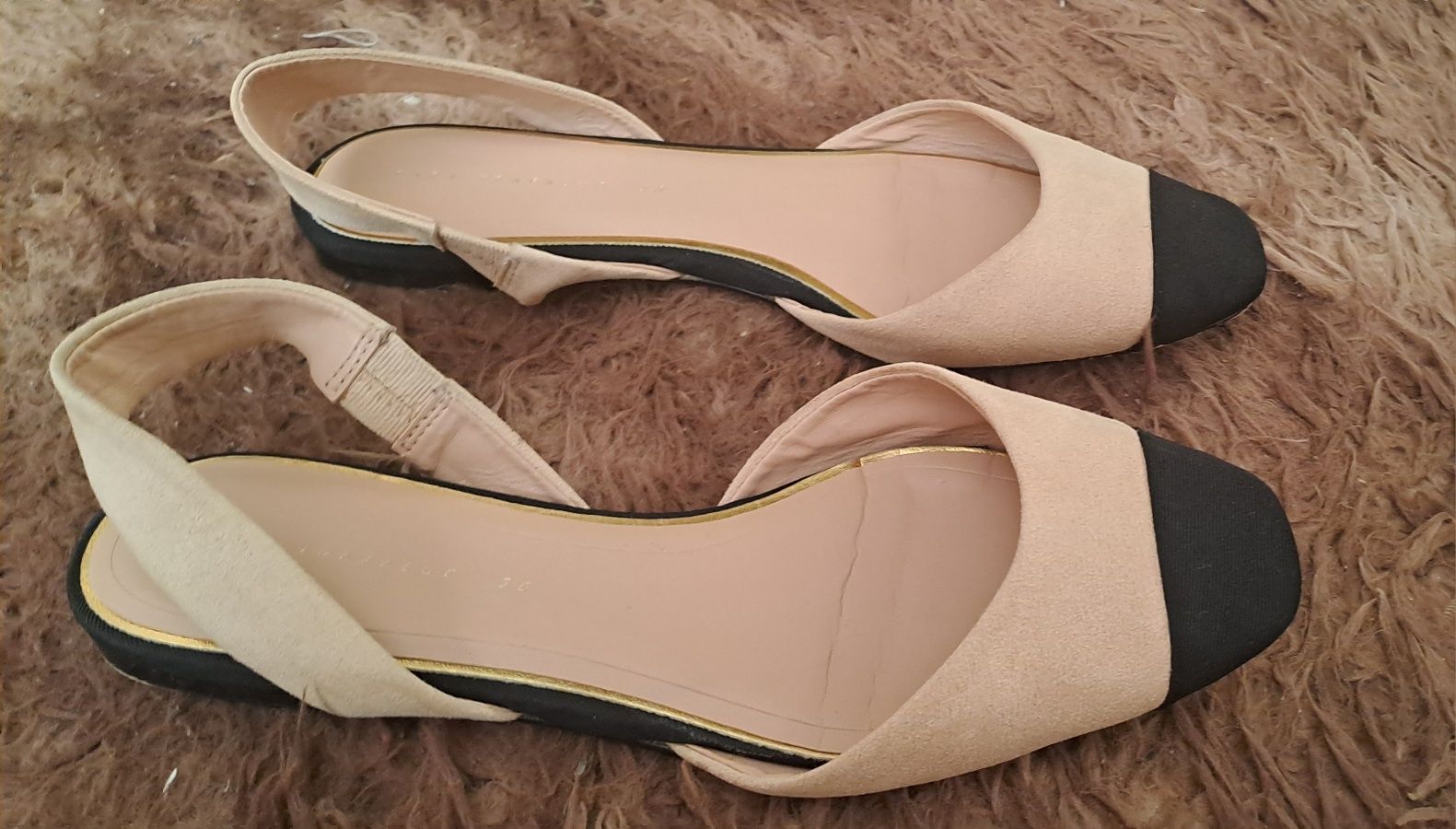 Балетки Zara слінгбегі