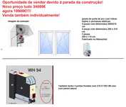 janela de porta de pvc com vidros triplos e persianas elétricas