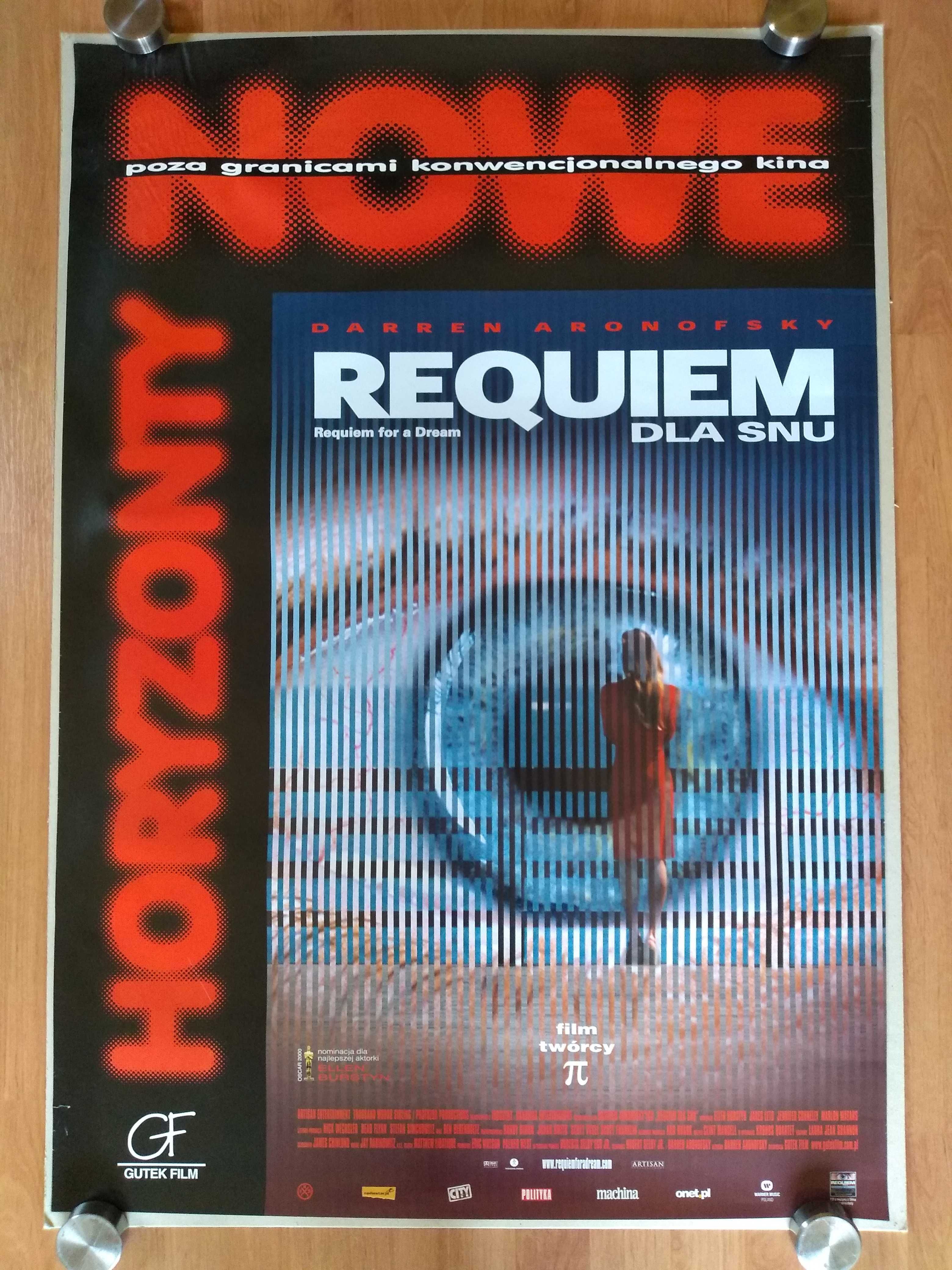 Plakat filmowy REQUIEM DLA SNU/Oryginał z 2001 roku/Unikat.