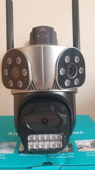 Подвійна IcSee PTZ 3/4/6/8мр IP уличная Wi-Fi камера XMEYE