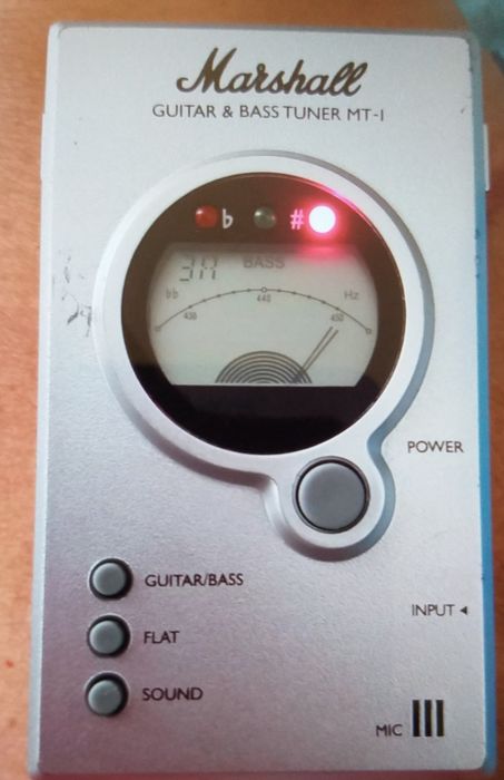 Marshall afinador guitarra