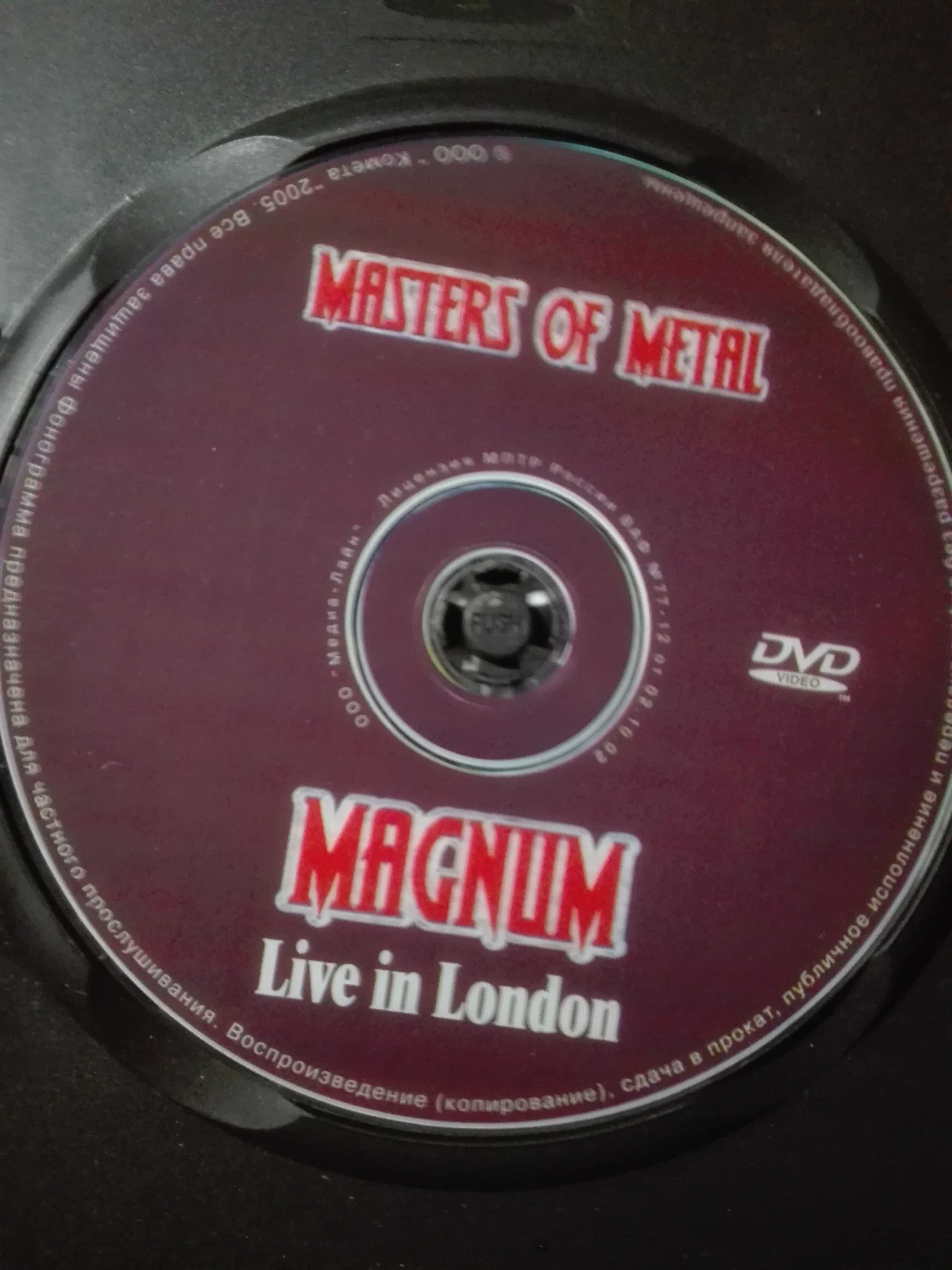 dvd диск музыка magnum masters of metal