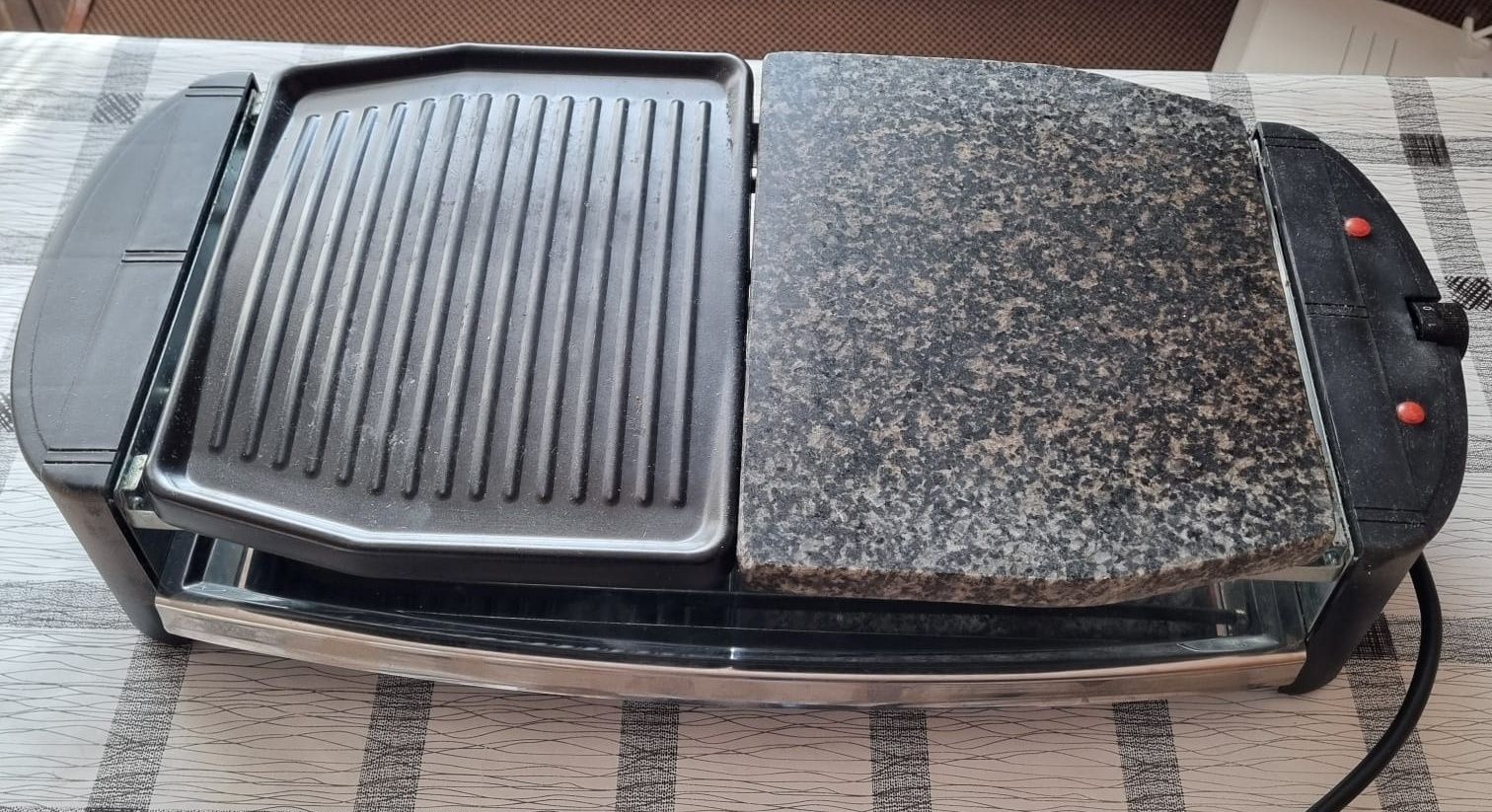 Grill elektryczny z możliwością pieczenia na kamieniu