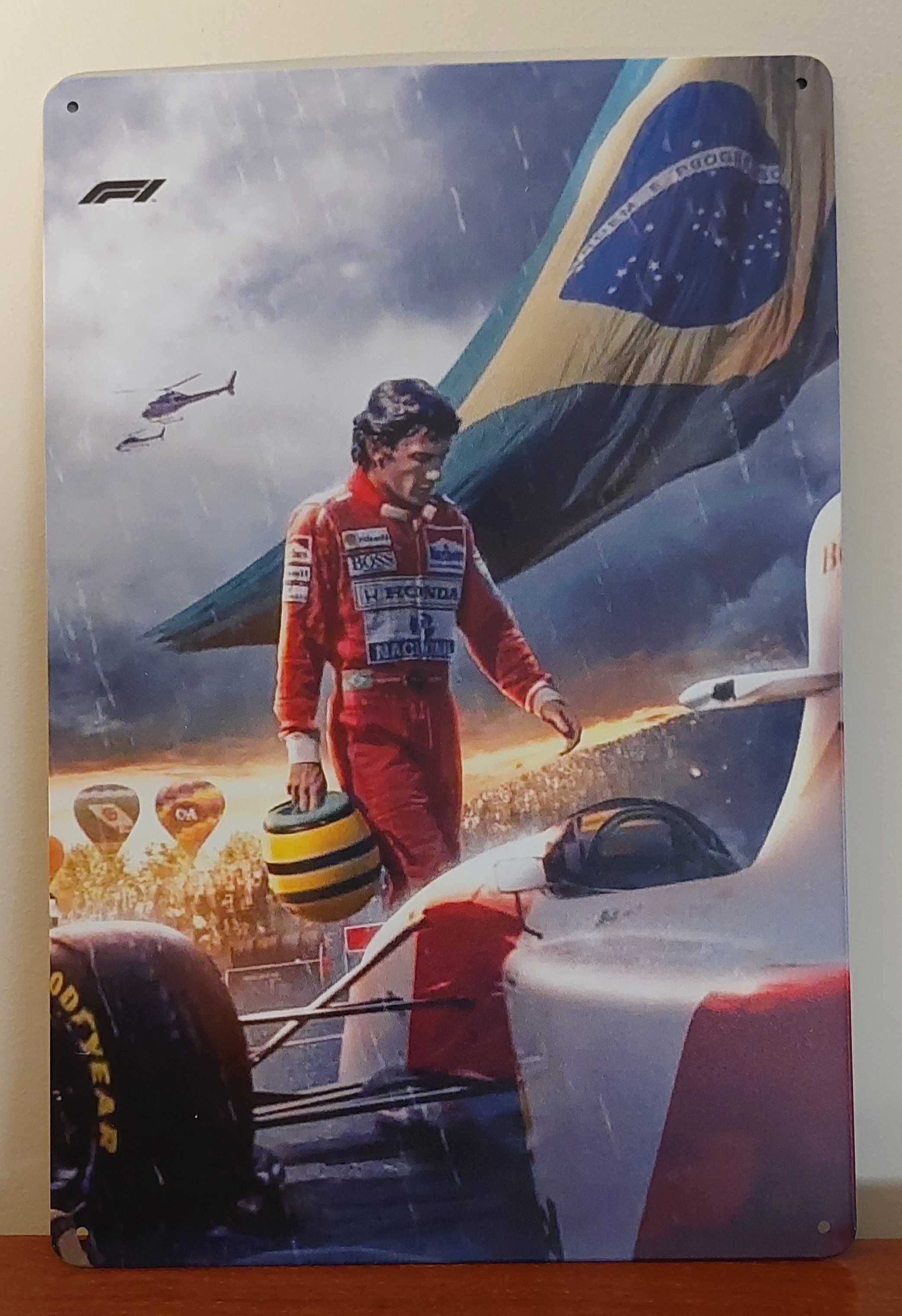 Placas metálicas Ayrton Senna