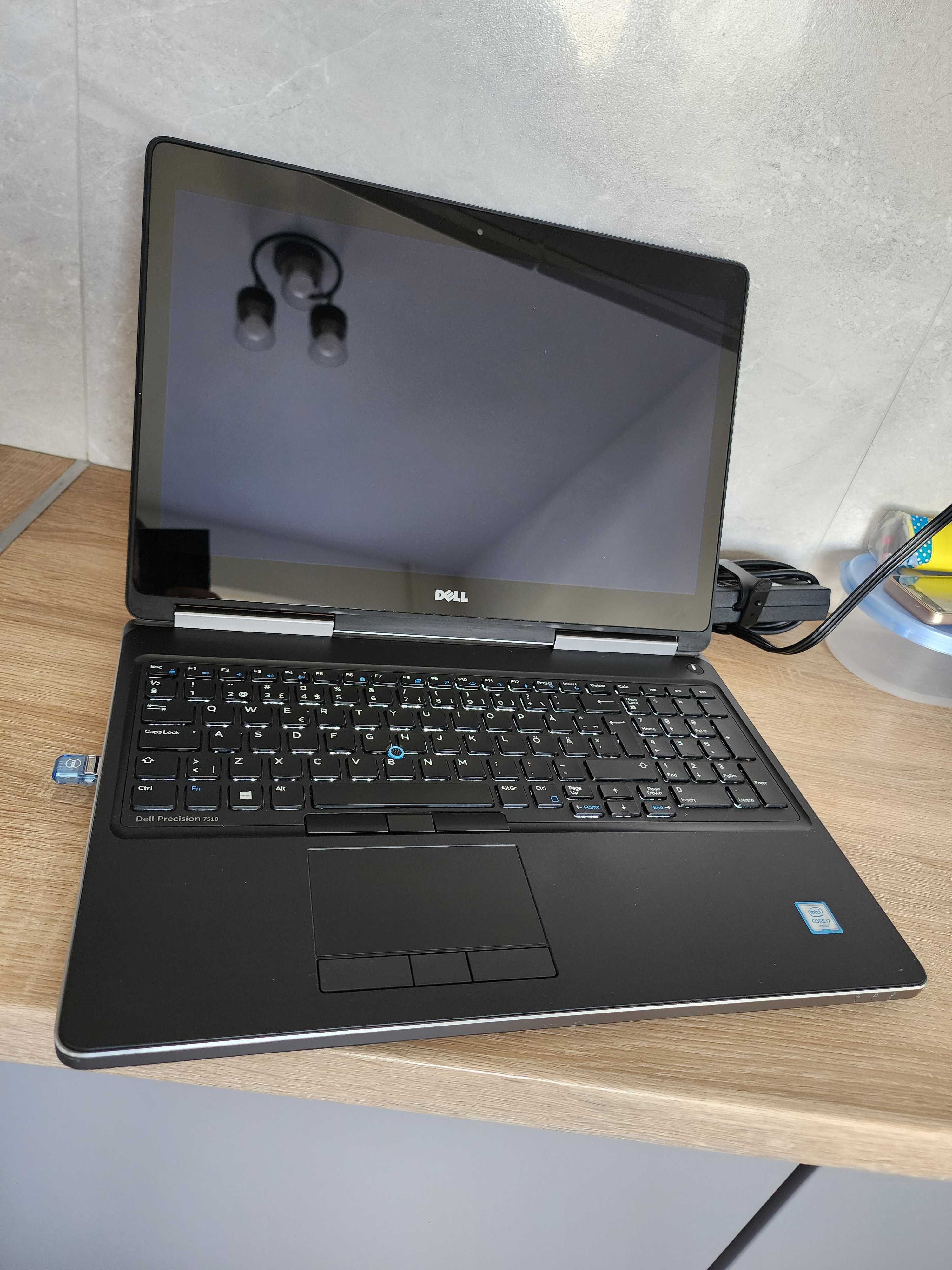 Dell Precision M7510 15.6" TOUCH I7-6820HQ 32G 512GB SSD nVidia M1000M