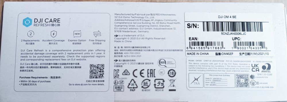 Statyw, gimbal DJI OM4 SE. Selfie stick do smartfona.  Super stan.