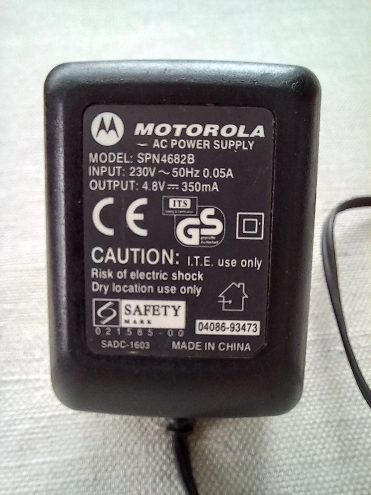 Zasilacz ładowarka Motorola