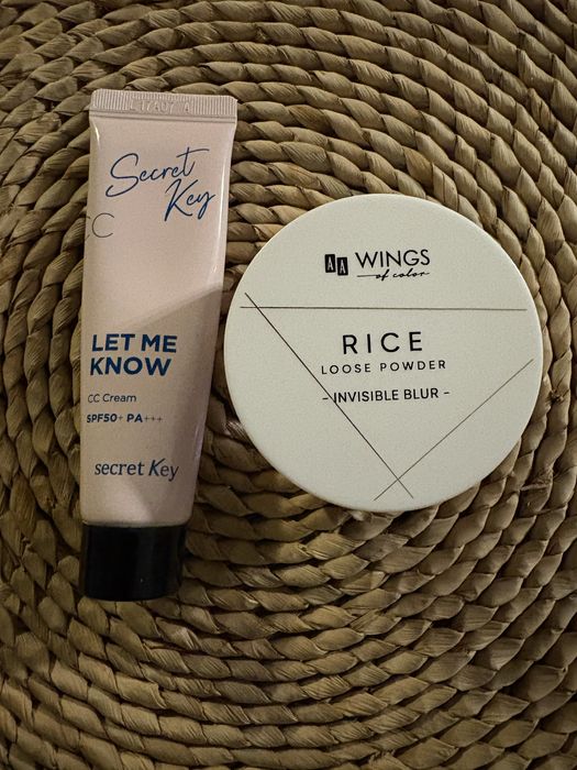 Puder ryżowy AA Wings i krem CC
