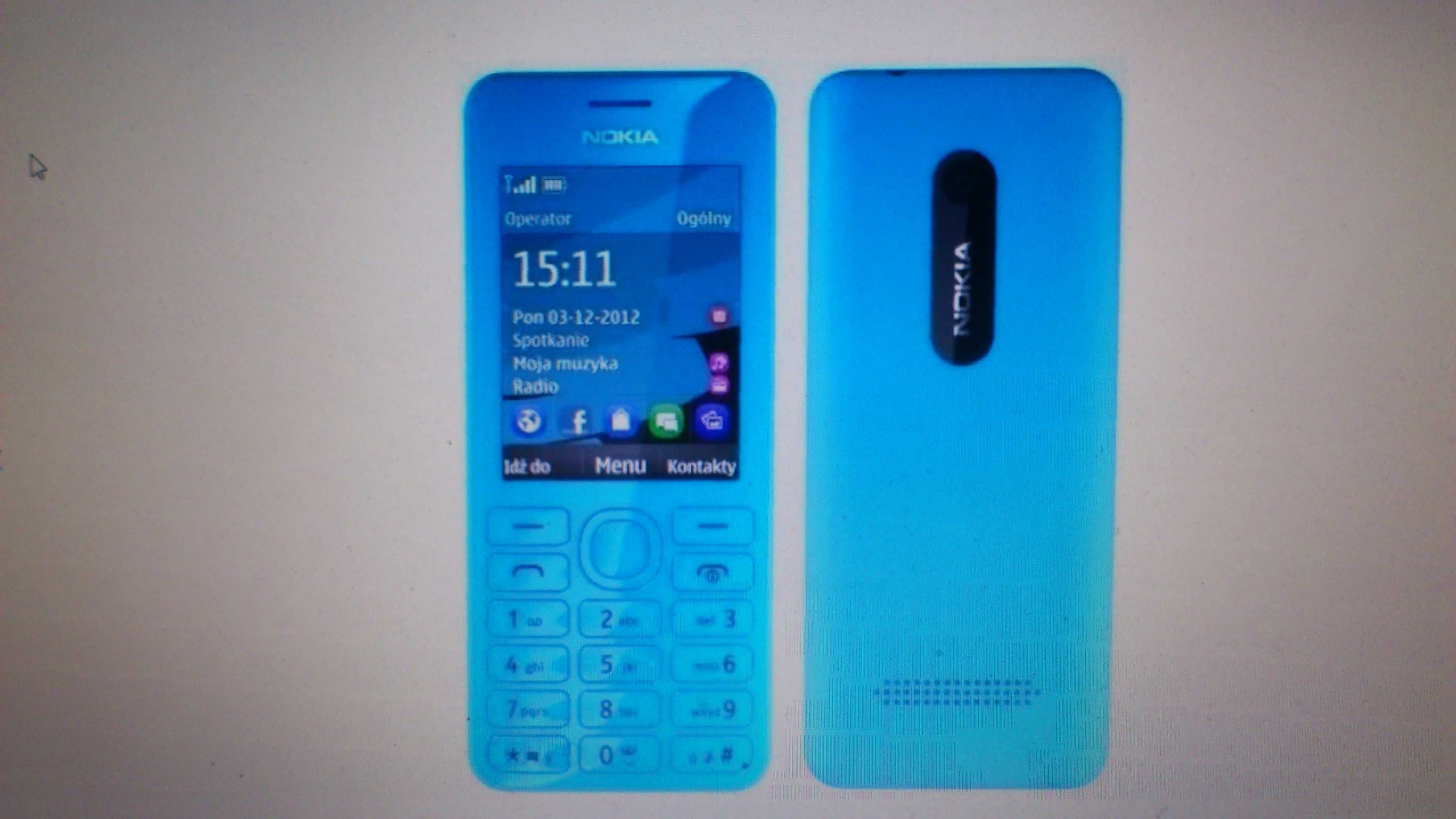 Nokia 206 Dual Sim +Nokia 515 z klawiaturką-brak simlocka!!