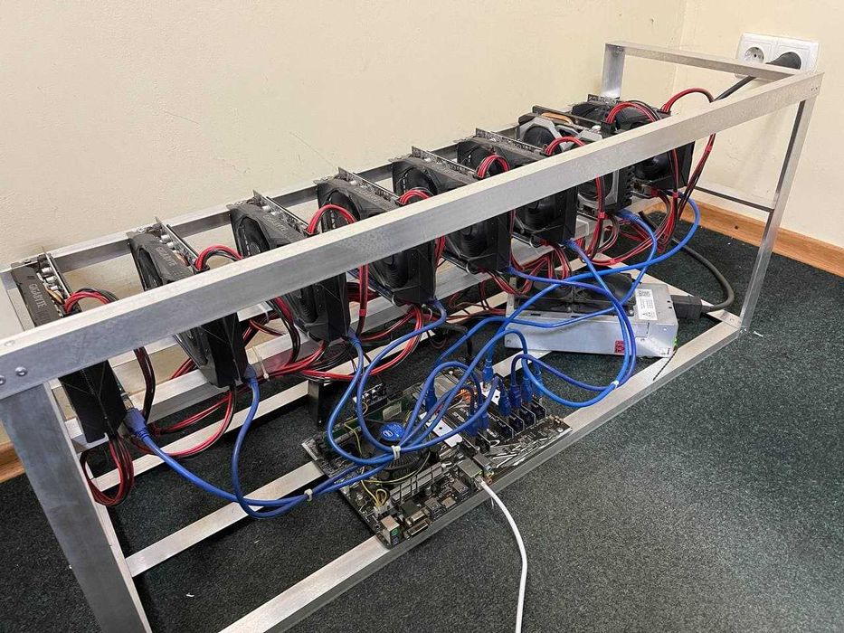 Продам майнинг ферму на 8 видео карт -  1660 Super