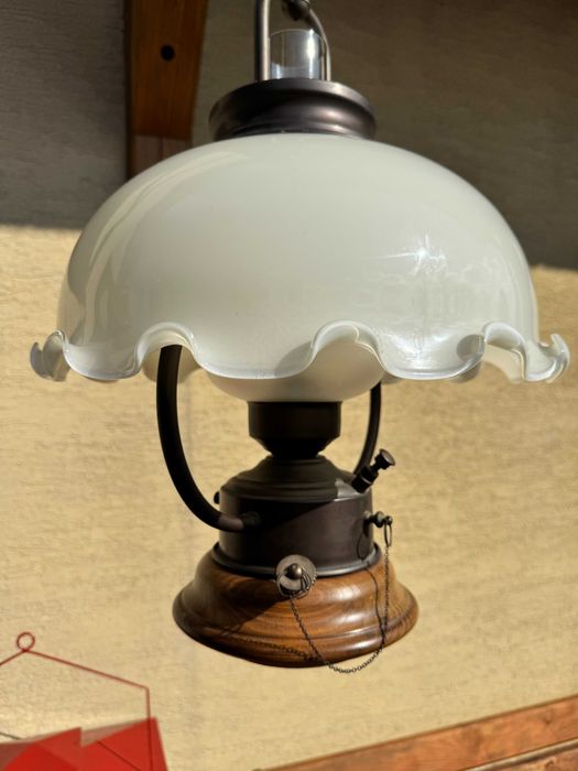 Lampa sufitowa stylowa żyrandol zwis wisząca okrętowa holenderska skla