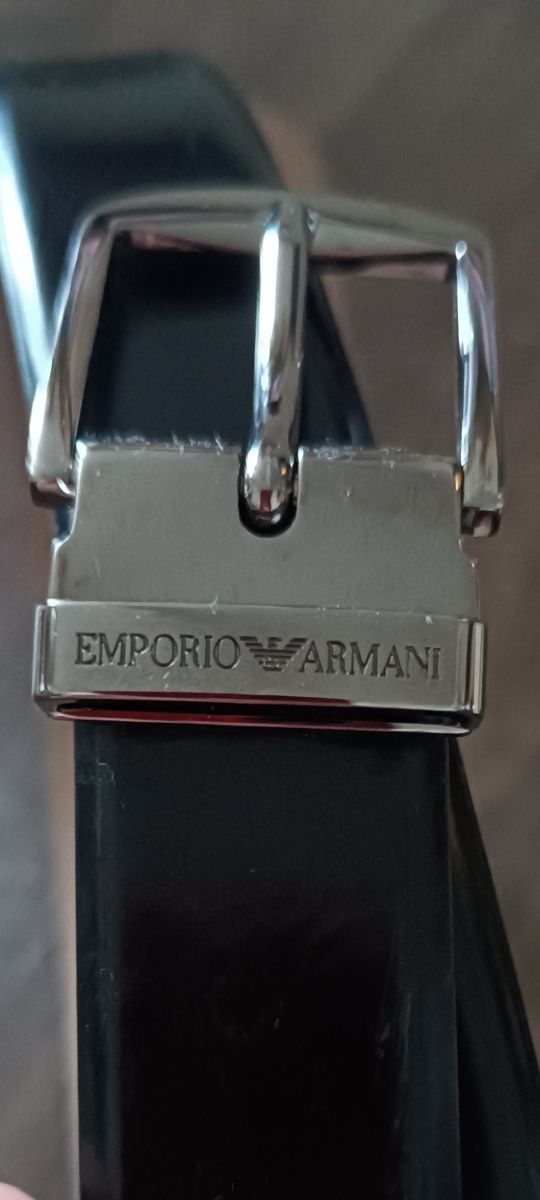Ремінь шкіряний чоловічий Emporio Armani