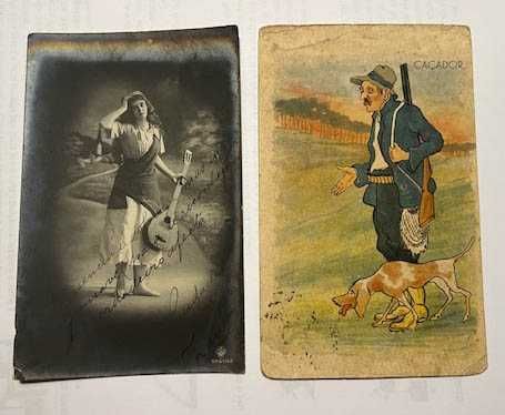 Conjunto de postais antigos para Colecionador