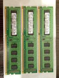 Оперативна пам'ять озу DDR3 1GB 1333МГц є 6 модулів пам'яті