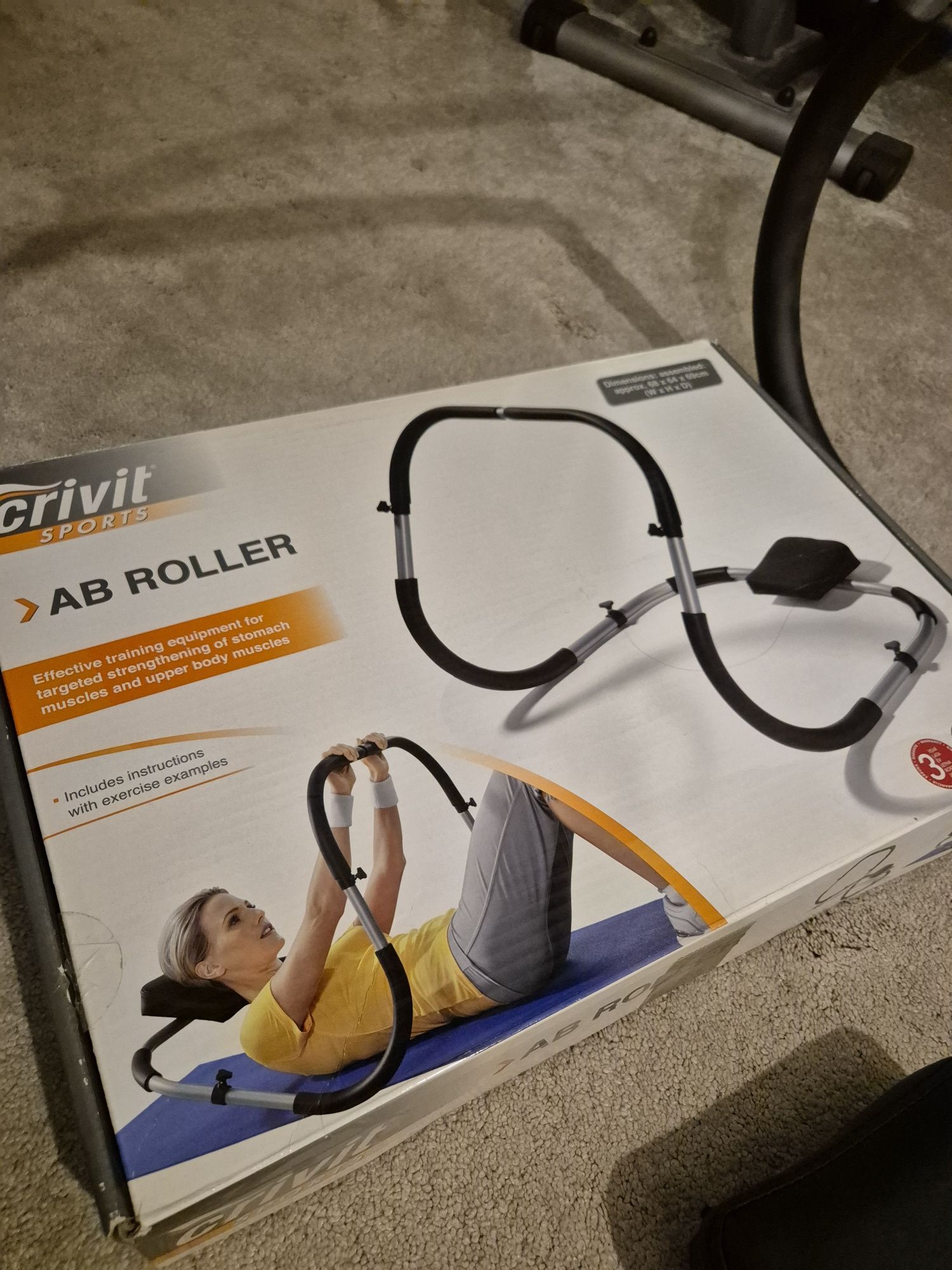 Ab Roller przyrząd do ćwiczenia mięśni brzucha Crivit Sports Lidl