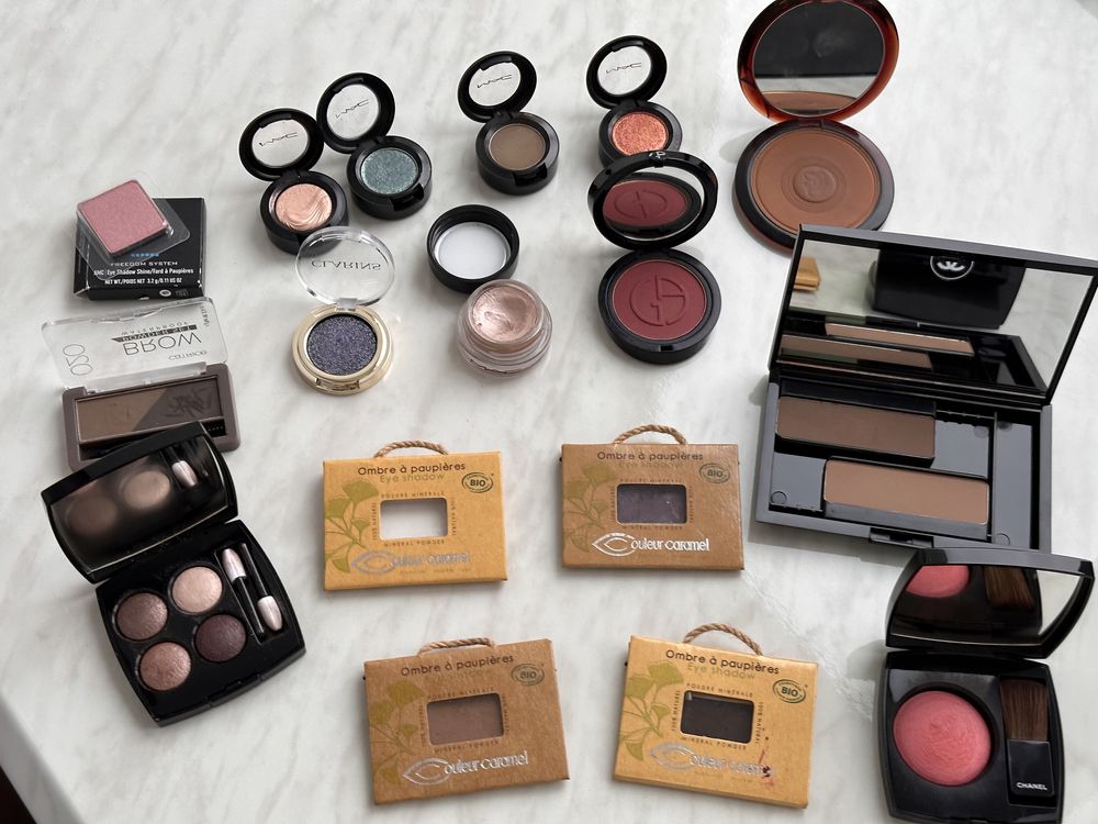 Тіні пудра рум’яна бронзер Armani, M.A.C, colour caramel