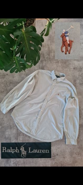 Koszula elegancka Polo Ralph Lauren. Kolorowy konik. Niebieska Zielona