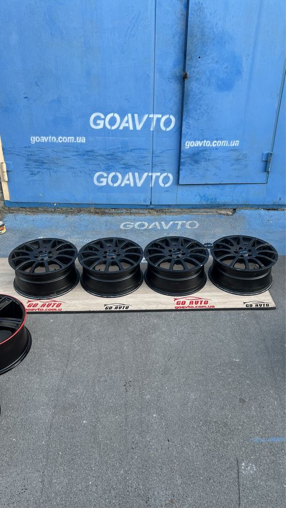 Goauto диски спортивні 5/100 r16 et38 6.5j dia60.1 в чорному глянці