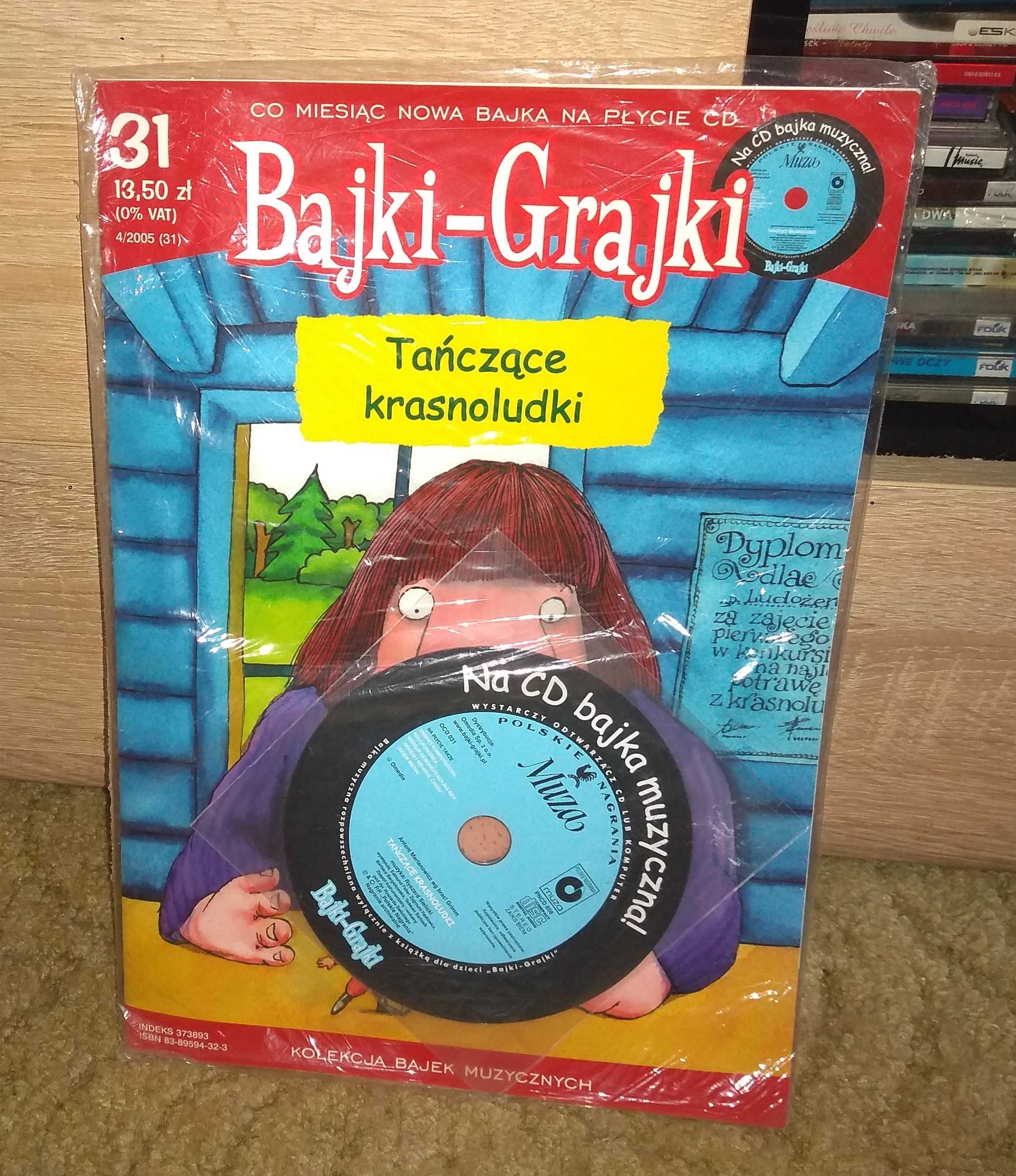 Bajki-Grajki / Tańczące Krasnoludki  / Audiobook + czasopismo/ FOLIA