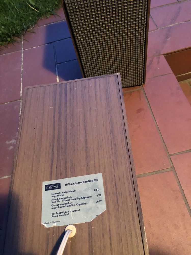Głośniki Grundig box 206 vintage