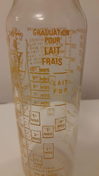 Biberon de vidro antigo