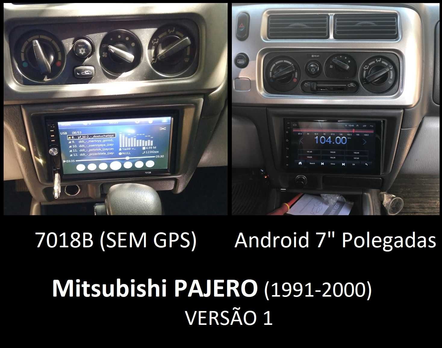 Rádio 2DIN • Mitsubishi PAJERO (1991 a 2007) • Android [4+32GB] DID
