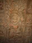 Buda Painel em madeira entalhado origem India