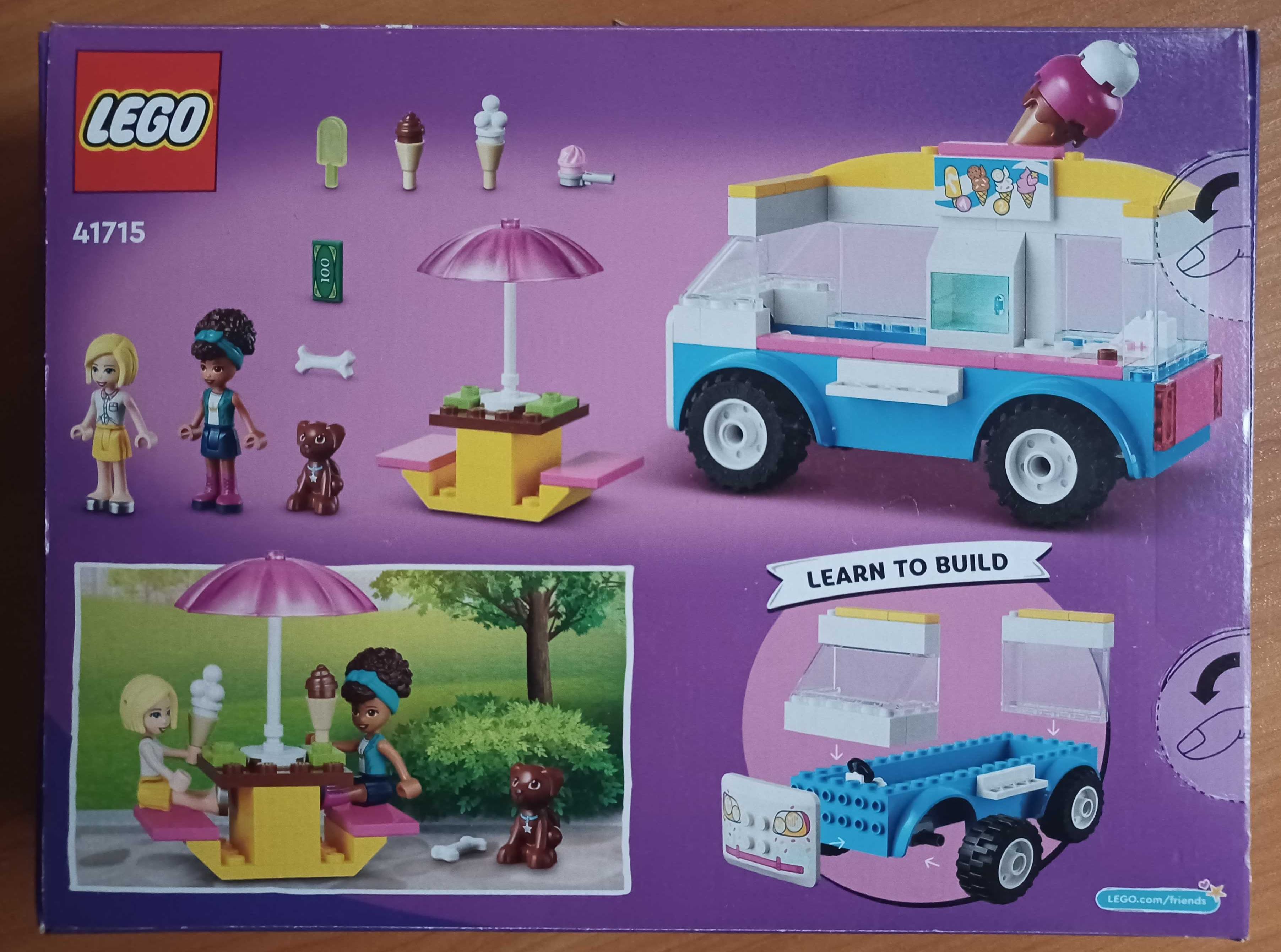 Nowy zestaw LEGO Friends 41715 Furgonetka z lodami wiek 4+