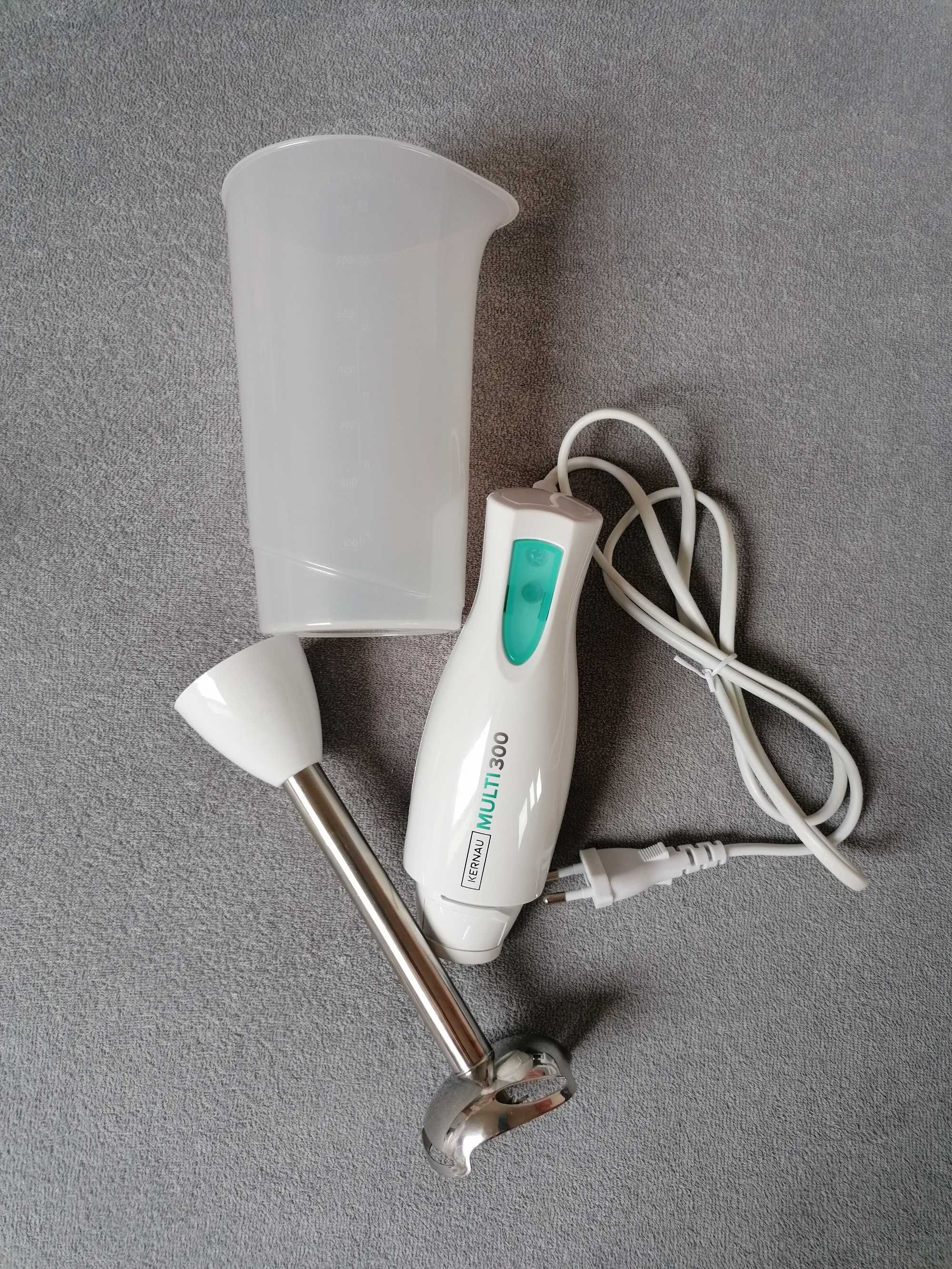 Blender ręczny Kernau KSHB 300W z pojemnikiem NOWY stal nierdzewna