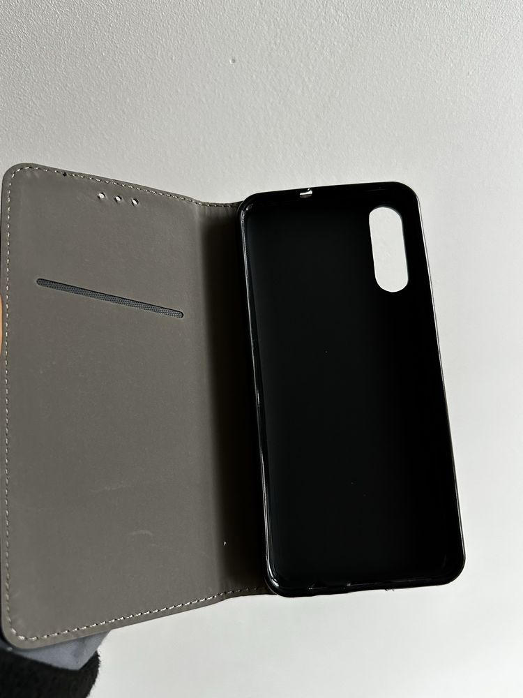 Szkło hartowane i etui zamykane czarne do SAMSUNG A50//A30s/A50s
