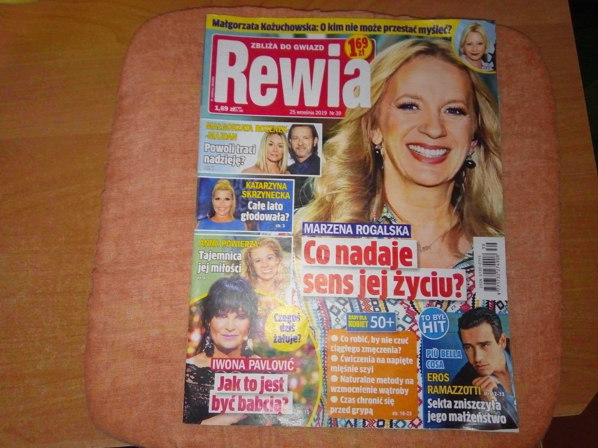 Tygodnik Rewia zbliża do gwiazd nr 39 wrzesień 2019 gazeta