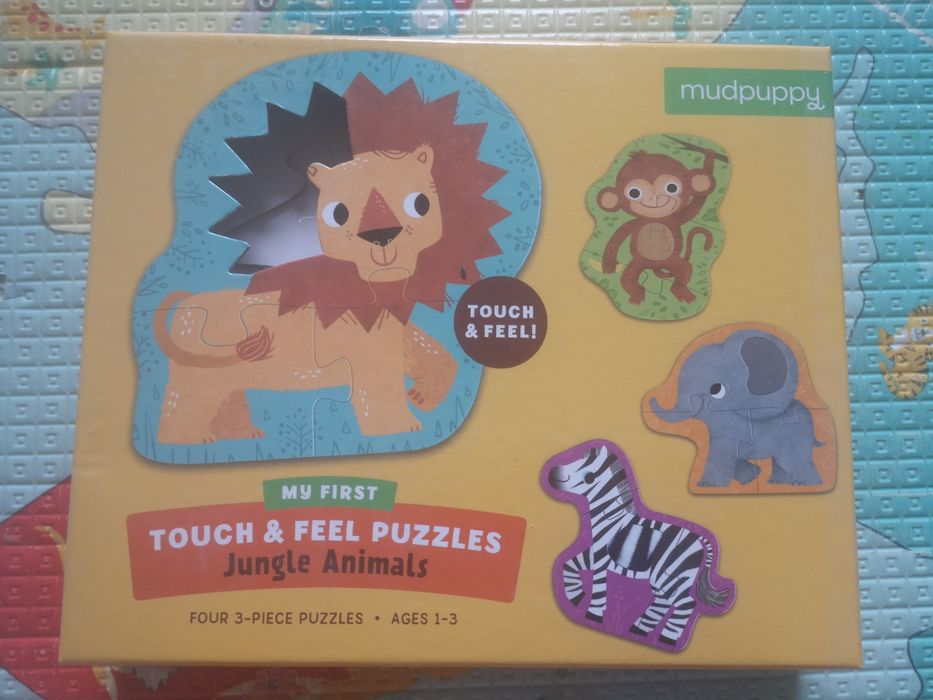 Mudpuppy,Puzzle sensoryczne Zwierzęta Dżungli
