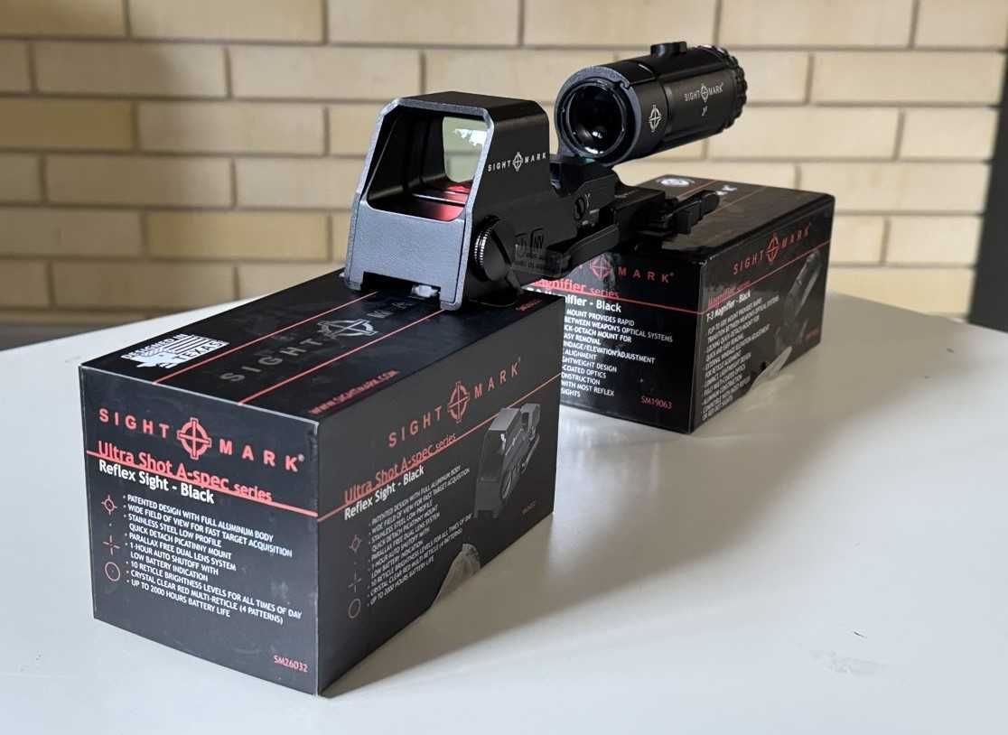 Комплект Коллиматор Sightmark A-Spec + Магнифер 3-x кратный  из США