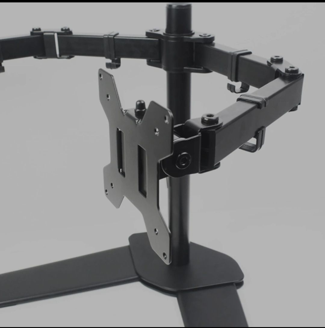 Suporte para 1 ou 2 monitores com braços pneumáticos duplos