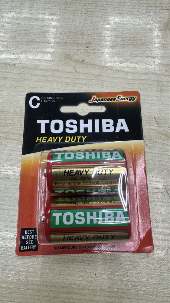 Батарейки Toshiba R14/C