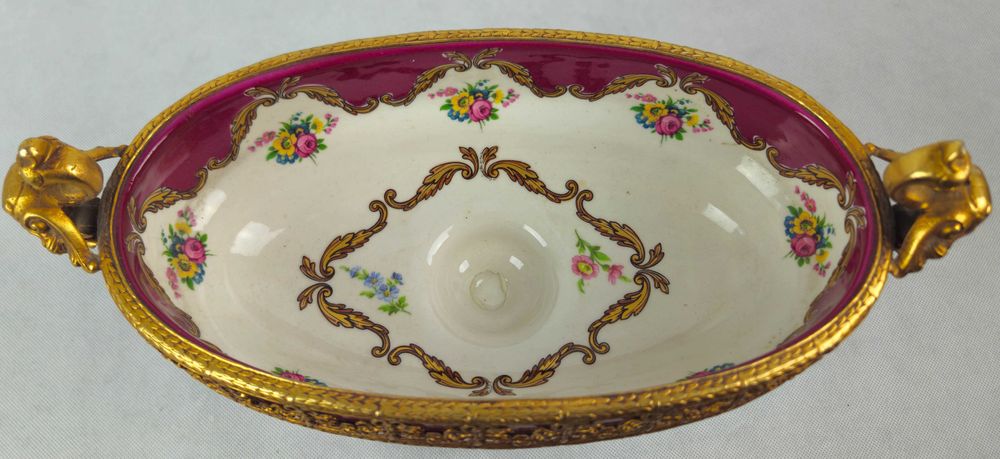 Piękna oryginalna porcelanowa patera / bomboniera LIMOGES Francja