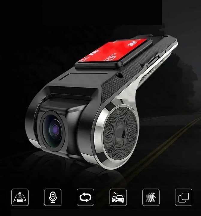 Wideorejestrator kamera Android FULL HD DVR ADAS + karta SD 64GB
