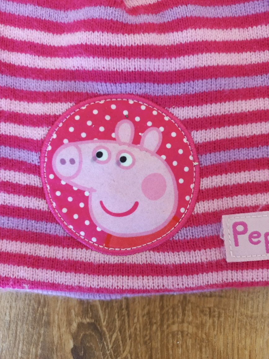 Różowa czapka Peppa Pig dla dziewczynki
